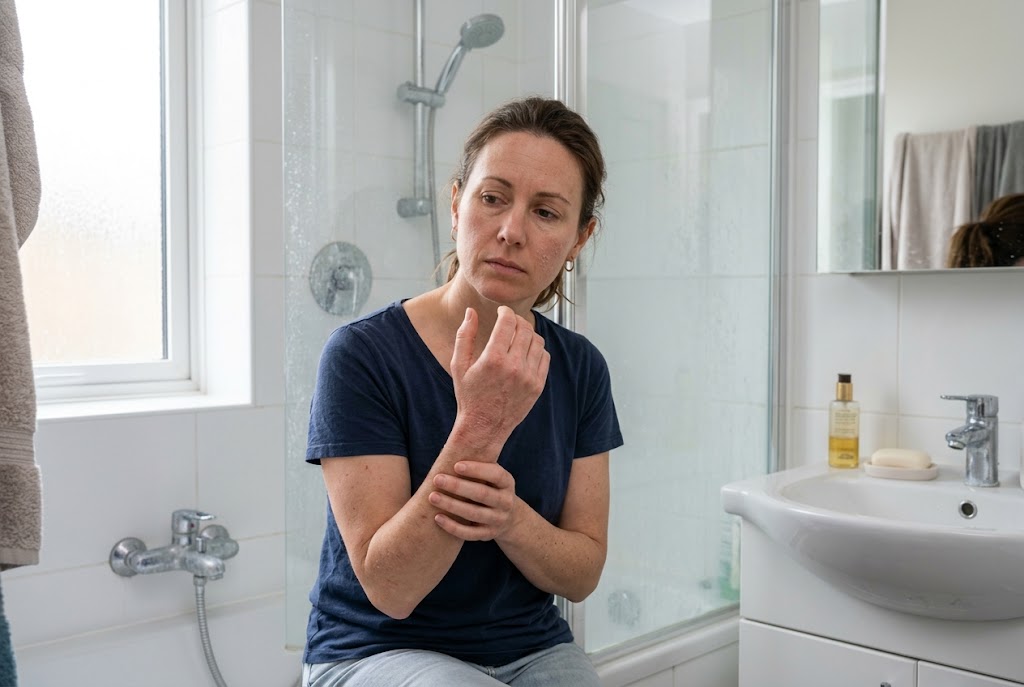 tvrdá voda a pokožka